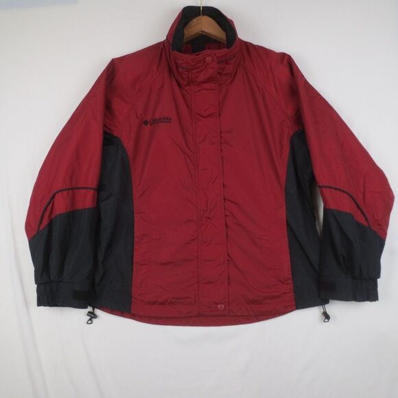 Columbia Jackets & Blazers - Columbia Bugaboo Interchange Jacket Womens Medium‎ Red Black Outdoor Hiking